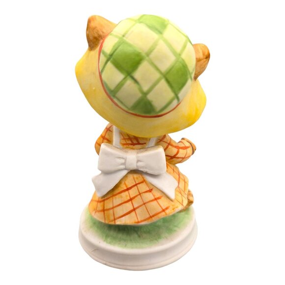 Vtg Lefton Hand Painted Cat in Apron Dress Figurine 00324 Taiwan Anthropomorphic - Picture 3 of 11